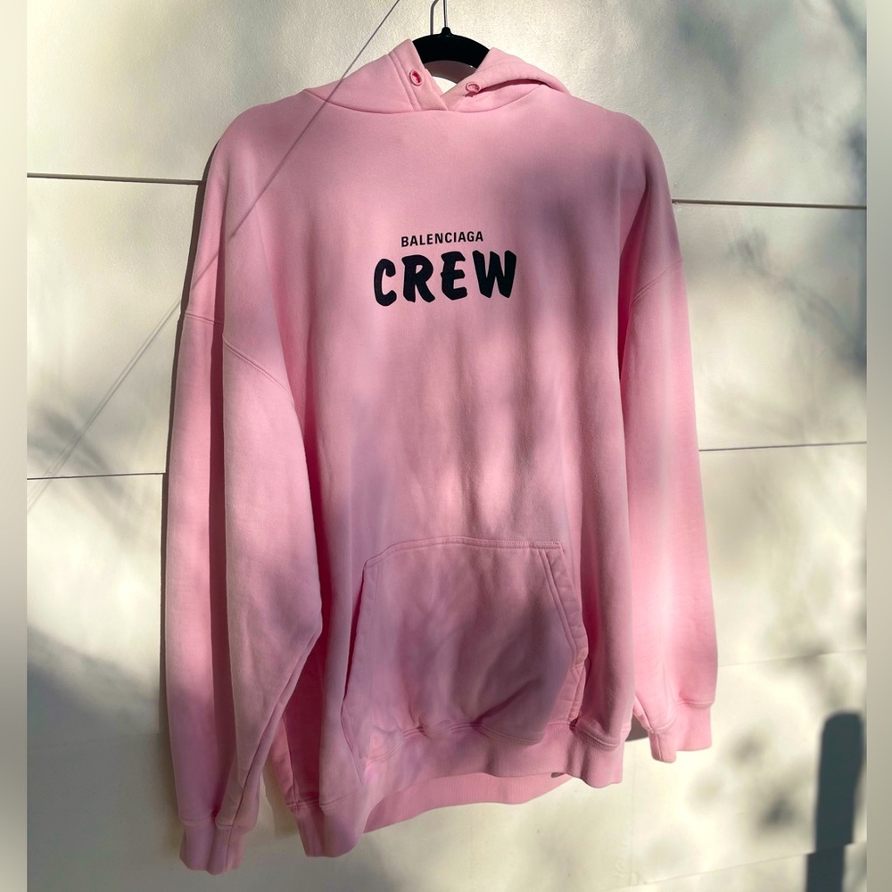 Balenciaga oversize pink hoodie medium